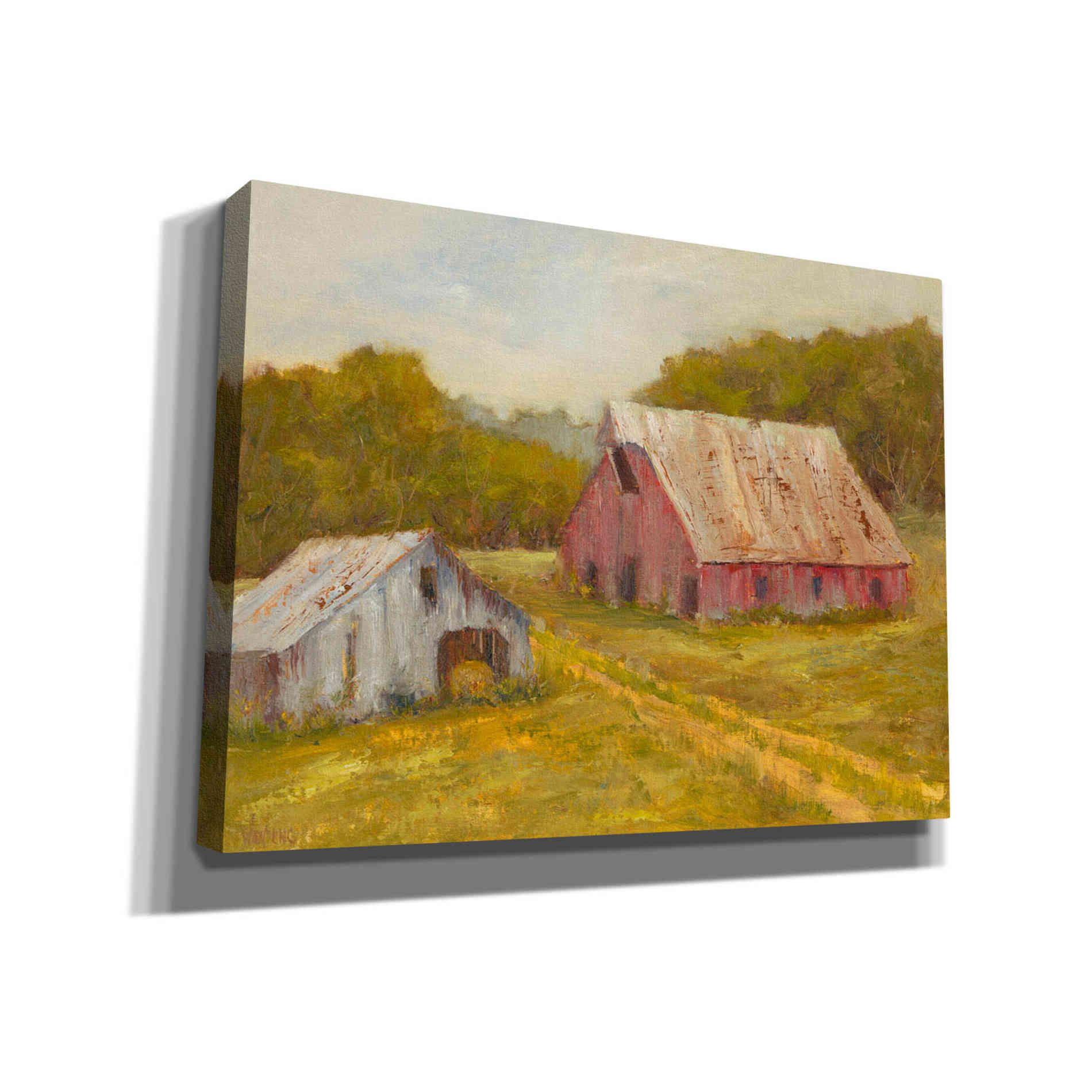 'Country Barns' by Marilyn Wendling, Canvas Wall Art
