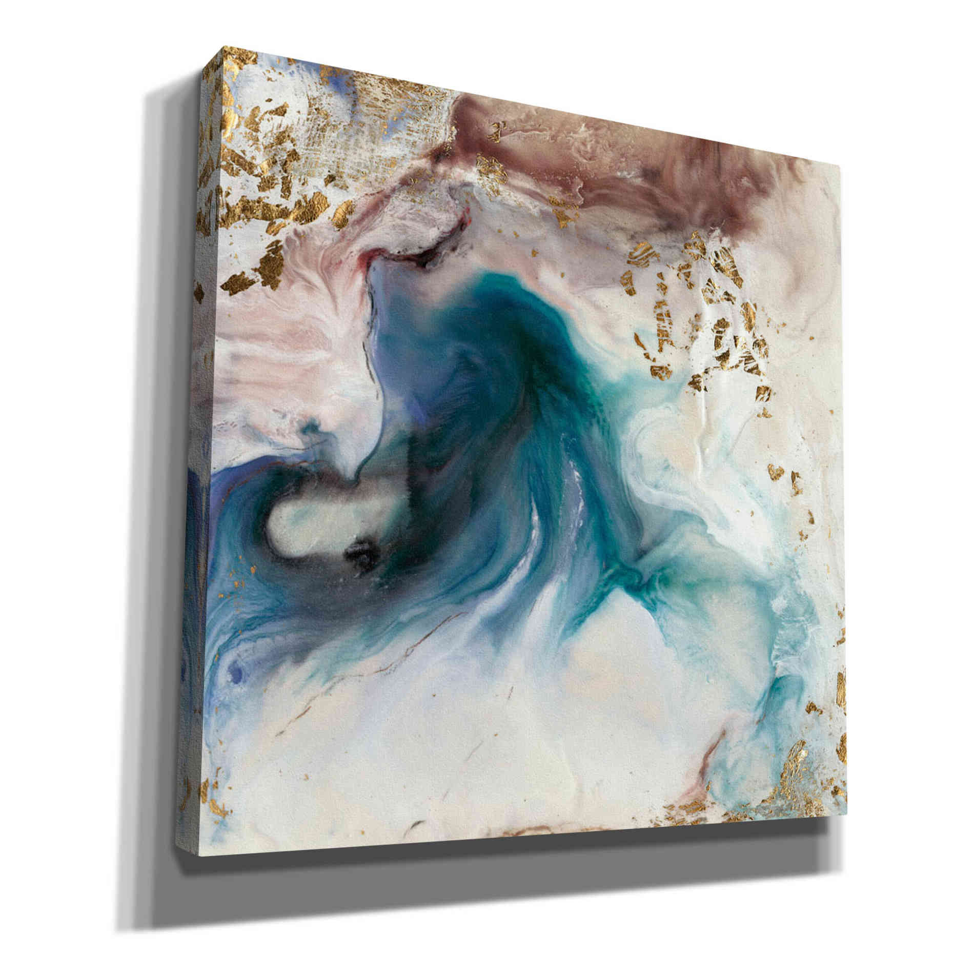 'Teal Illumination' by Lila Bramma, Canvas Wall Art