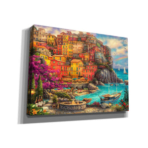 'A Beautiful Day at Cinque Terre' by Chuck Pinson, Canvas Wall Art