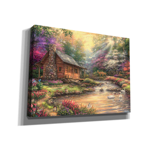 Image of 'Brookside Retreat' by Chuck Pinson, Canvas Wall Art