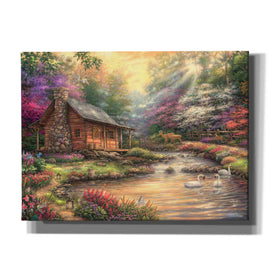 'Brookside Retreat' by Chuck Pinson, Canvas Wall Art