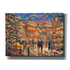 'Christmas at  Town Square' by Chuck Pinson, Canvas Wall Art