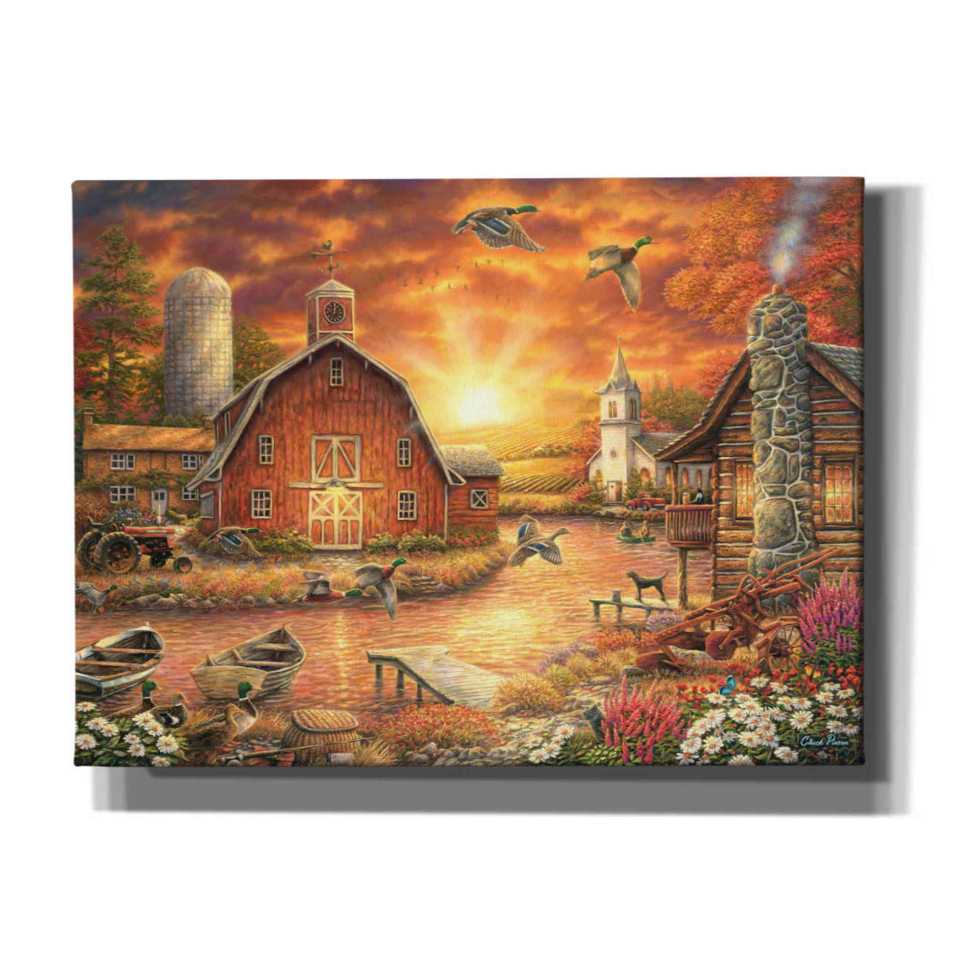 'Honey Drip Farm' by Chuck Pinson, Canvas Wall Art