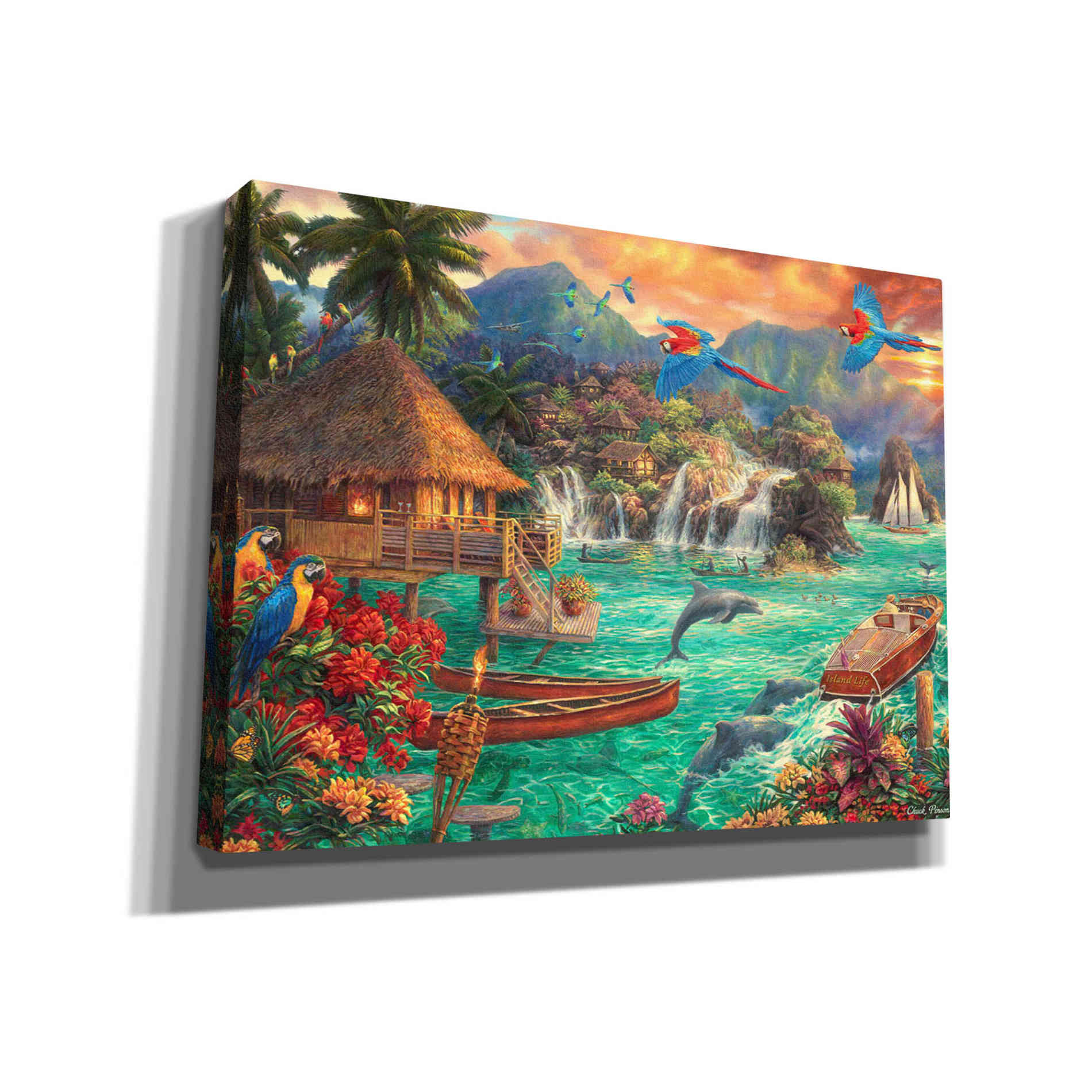 'Island Life' by Chuck Pinson, Canvas Wall Art