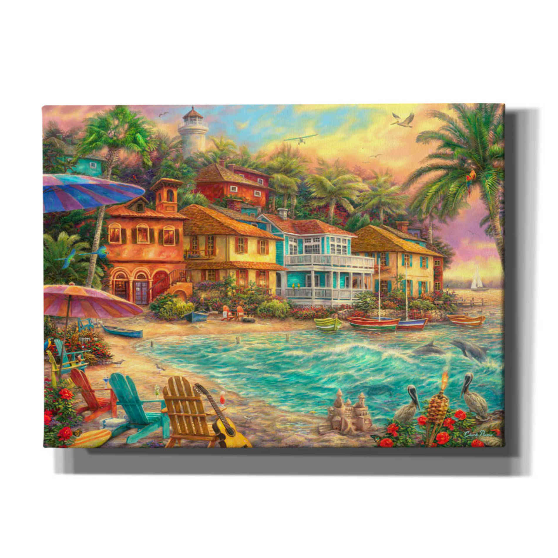 'Island Time' by Chuck Pinson, Canvas Wall Art