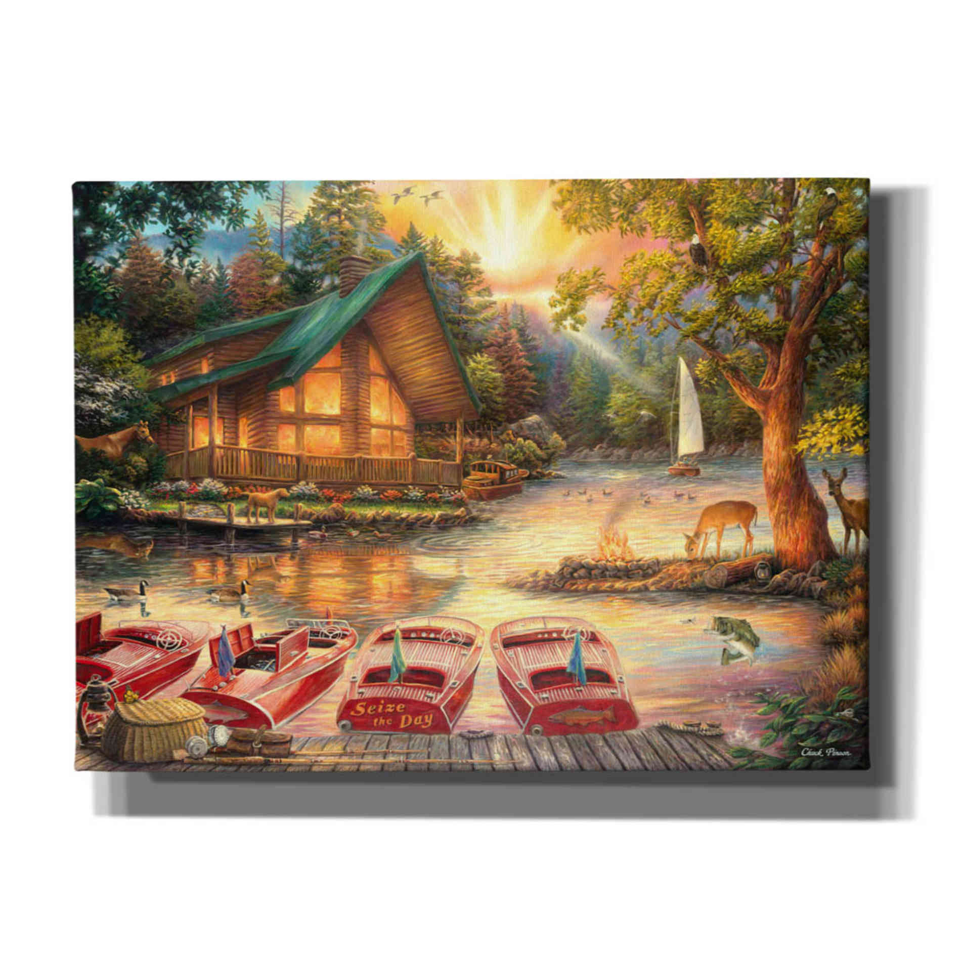 'Seize the Day' by Chuck Pinson, Canvas Wall Art