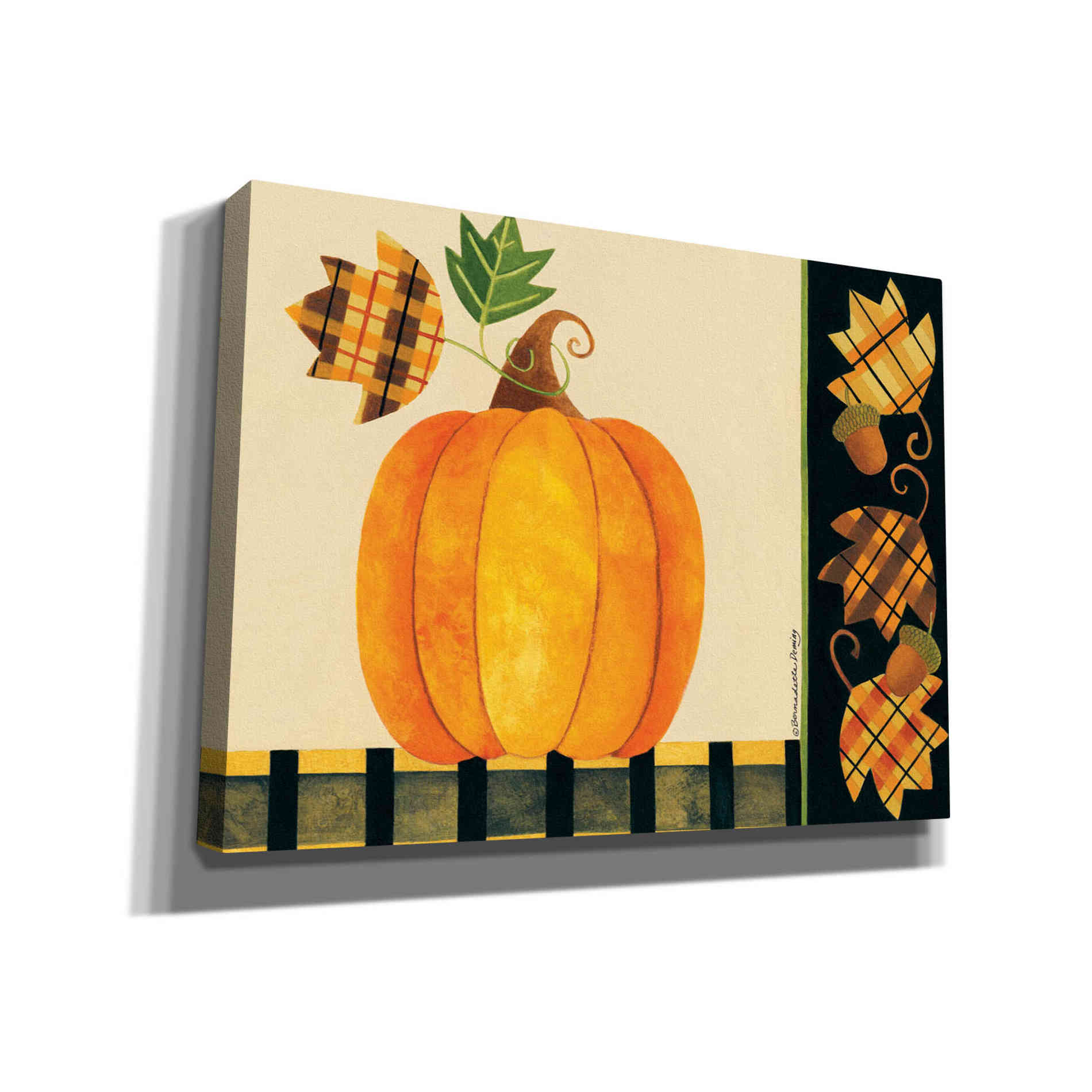 "Pumpkin" by Bernadette Deming, Canvas Wall Art
