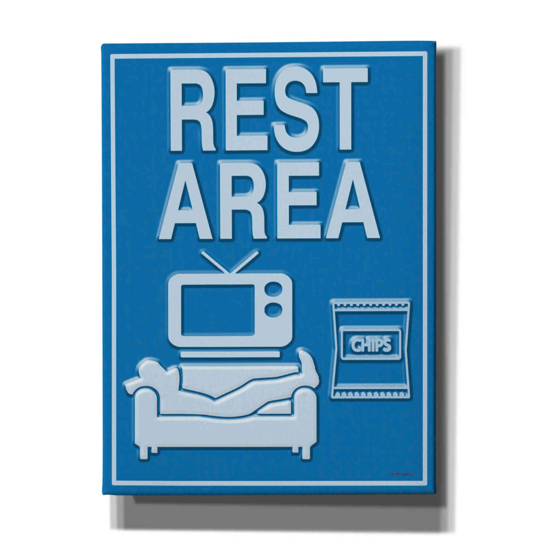 'Rest Area' by Ed Wargo, Canvas Wall Art