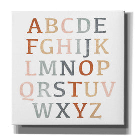 'Rustic Rainbow Alphabet' by Heidi Kuntz, Canvas Wall Art