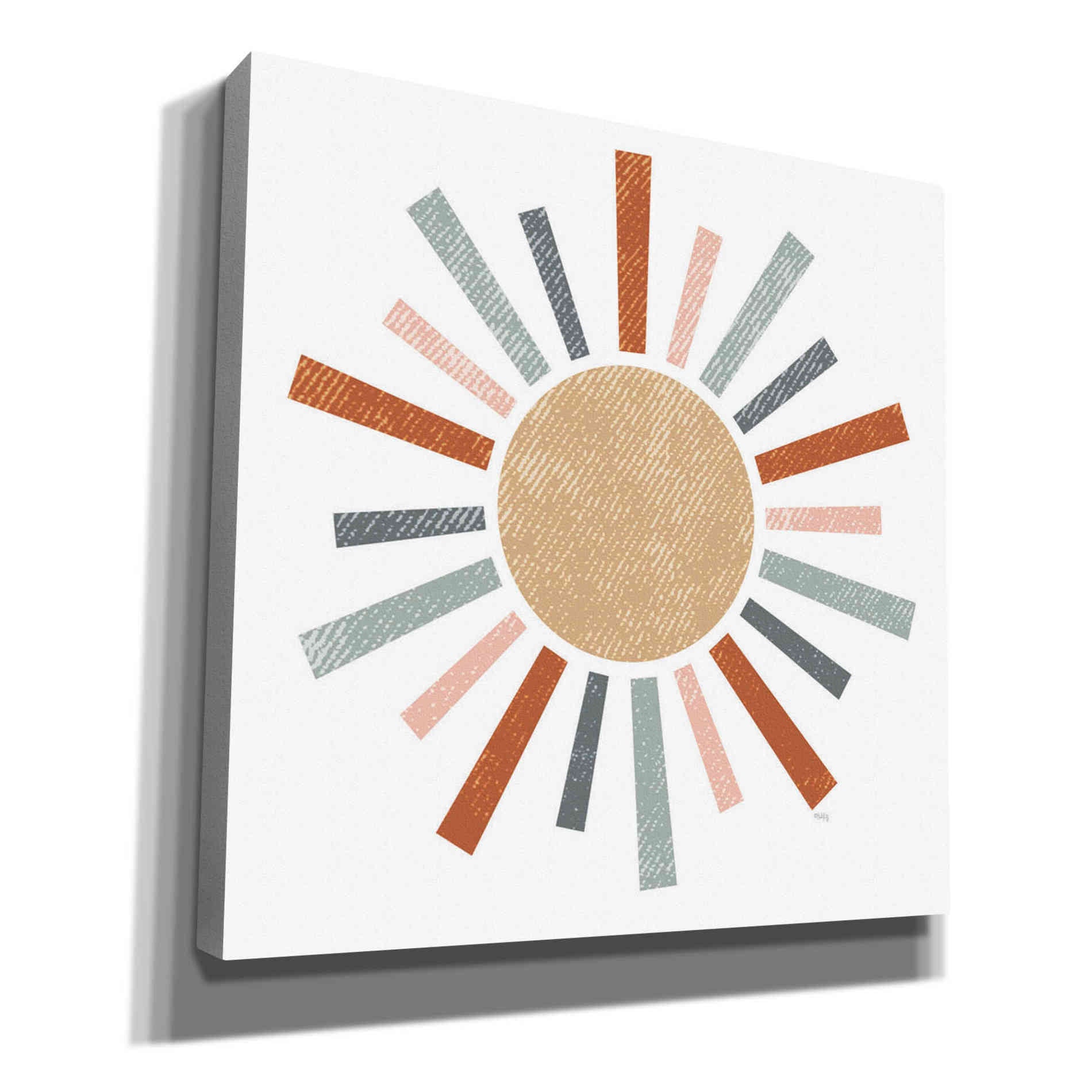 'Rustic Rainbow Sun' by Heidi Kuntz, Canvas Wall Art