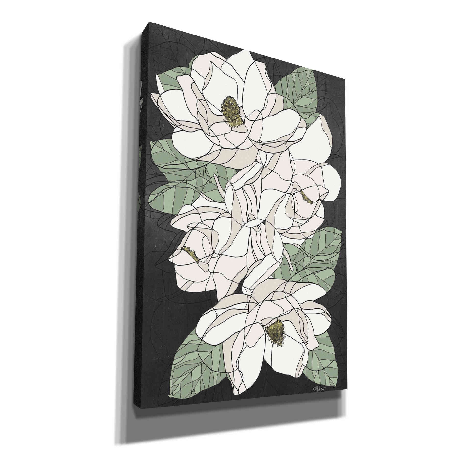 'Cascading Magnolias' by Heidi Kuntz, Canvas Wall Art