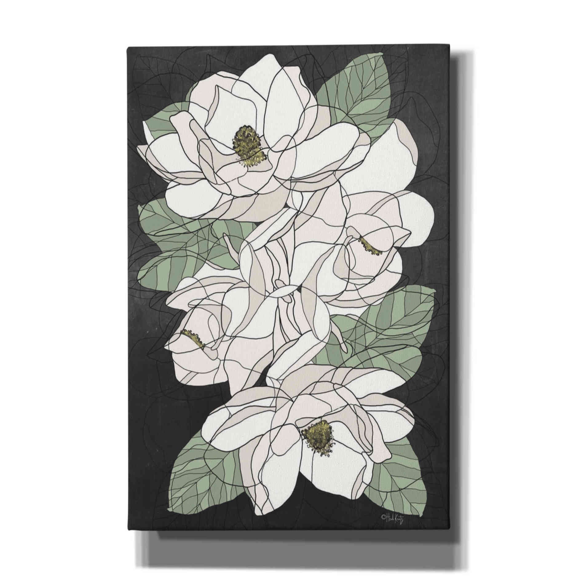 'Cascading Magnolias' by Heidi Kuntz, Canvas Wall Art