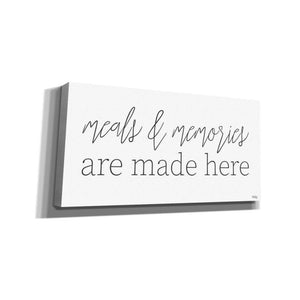 'Meals & Memories are Made Here' by Heidi Kuntz, Canvas Wall Art