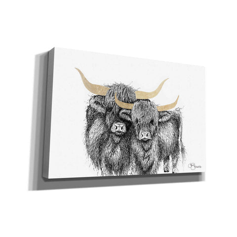 Image of 'Highland Cattle' by Hollihocks Art, Canvas Wall Art