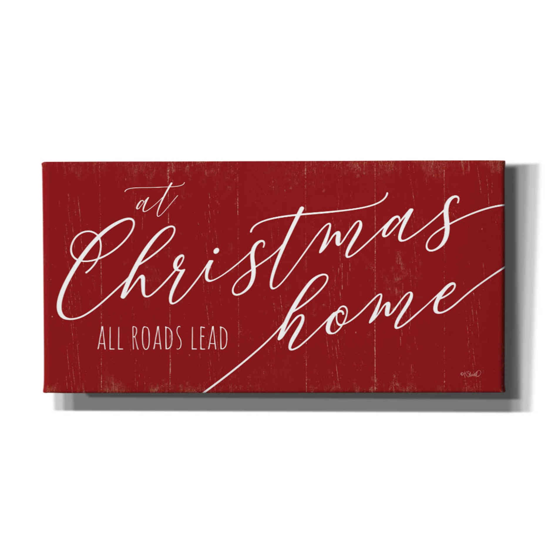 'At Christmas' by Kate Sherrill, Canvas Wall Art