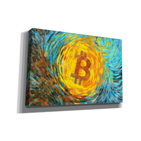 Image of 'Van Gogh Bitcoin' by Katalina, Canvas Wall Art