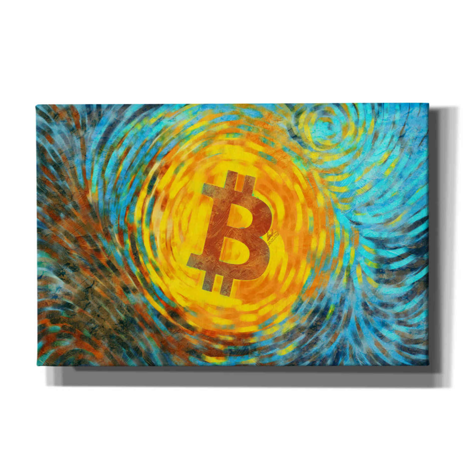 'Van Gogh Bitcoin' by Katalina, Canvas Wall Art