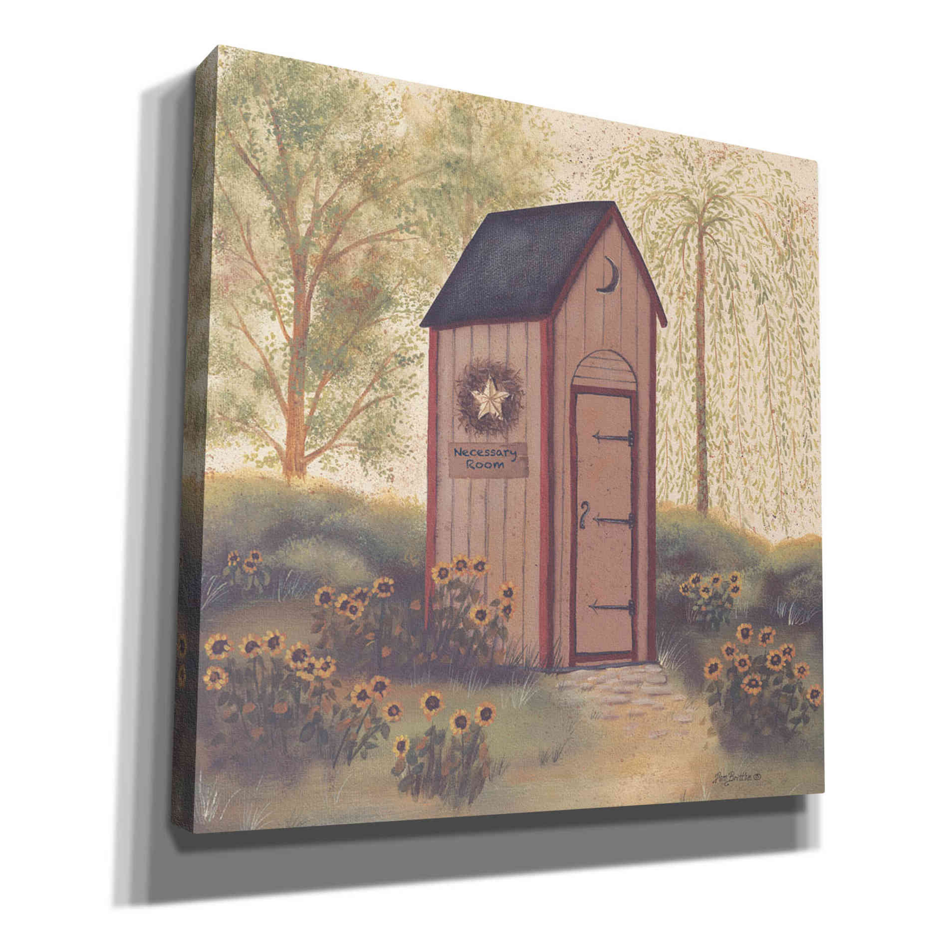 'Folk Art Outhouse I' by Pam Britton, Canvas Wall Art