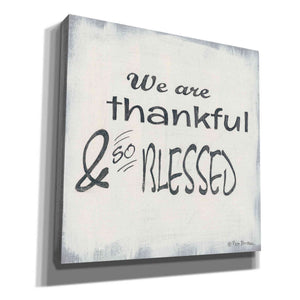 'Thankful & Blessed' by Pam Britton, Canvas Wall Art