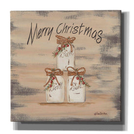 'Mason Jar Greetings' by Pam Britton, Canvas Wall Art