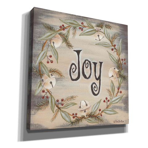 Image of 'Jingle Joy Wreath' by Pam Britton, Canvas Wall Art