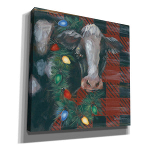 'Festive Cow' by Pam Britton, Canvas Wall Art
