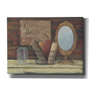 'Country Bath' by Pam Britton, Canvas Wall Art