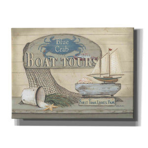 'Blue Crab Boat Tours' by Pam Britton, Canvas Wall Art
