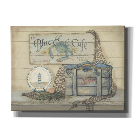 Image of 'Blue Crab Cafe' by Pam Britton, Canvas Wall Art