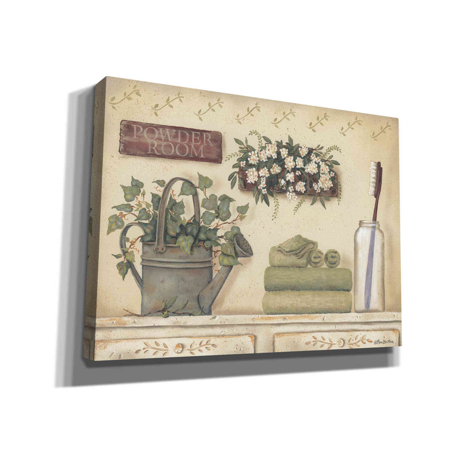 'Powder Room' by Pam Britton, Canvas Wall Art