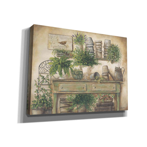 Image of 'Potting Bench I' by Pam Britton, Canvas Wall Art