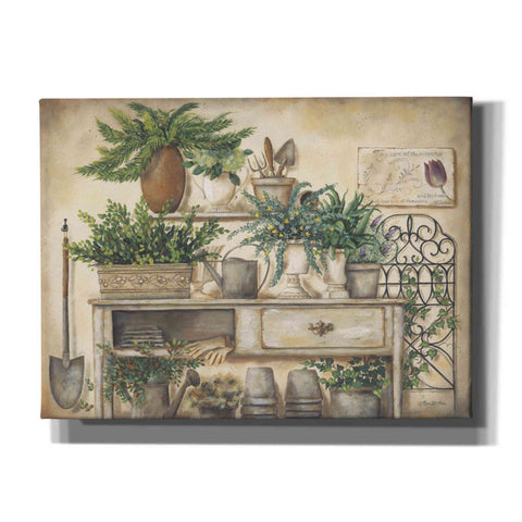 Image of 'Potting Bench II' by Pam Britton, Canvas Wall Art