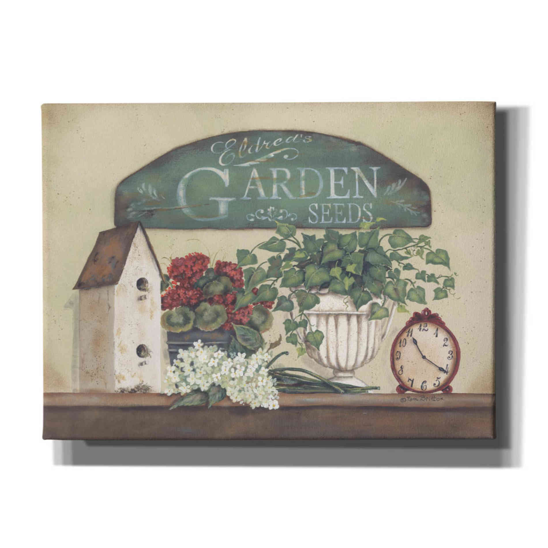 'Eldred's Garden' by Pam Britton, Canvas Wall Art