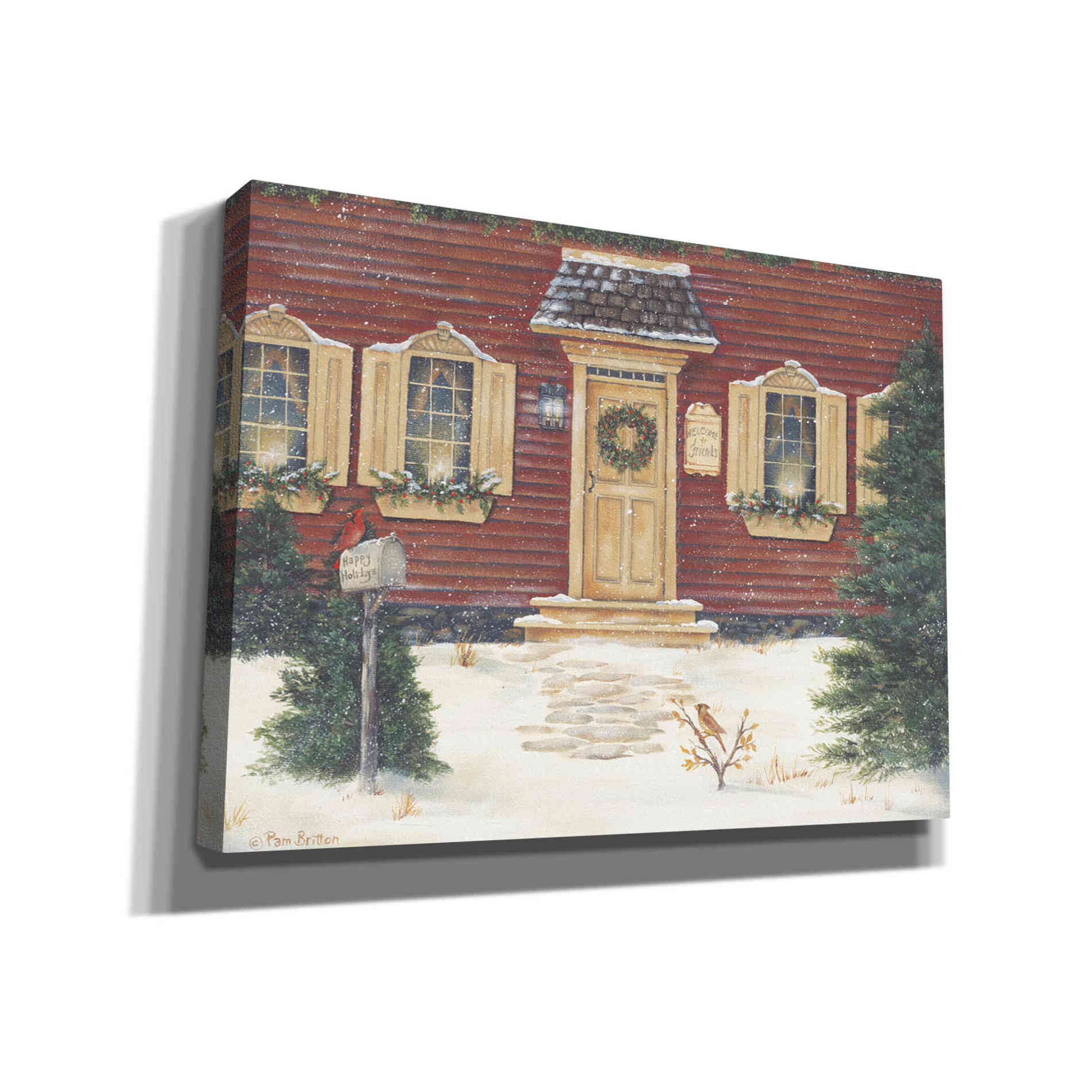 'A New England Welcome' by Pam Britton, Canvas Wall Art