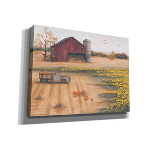 'Barn & Sunflowers II' by Pam Britton, Canvas Wall Art