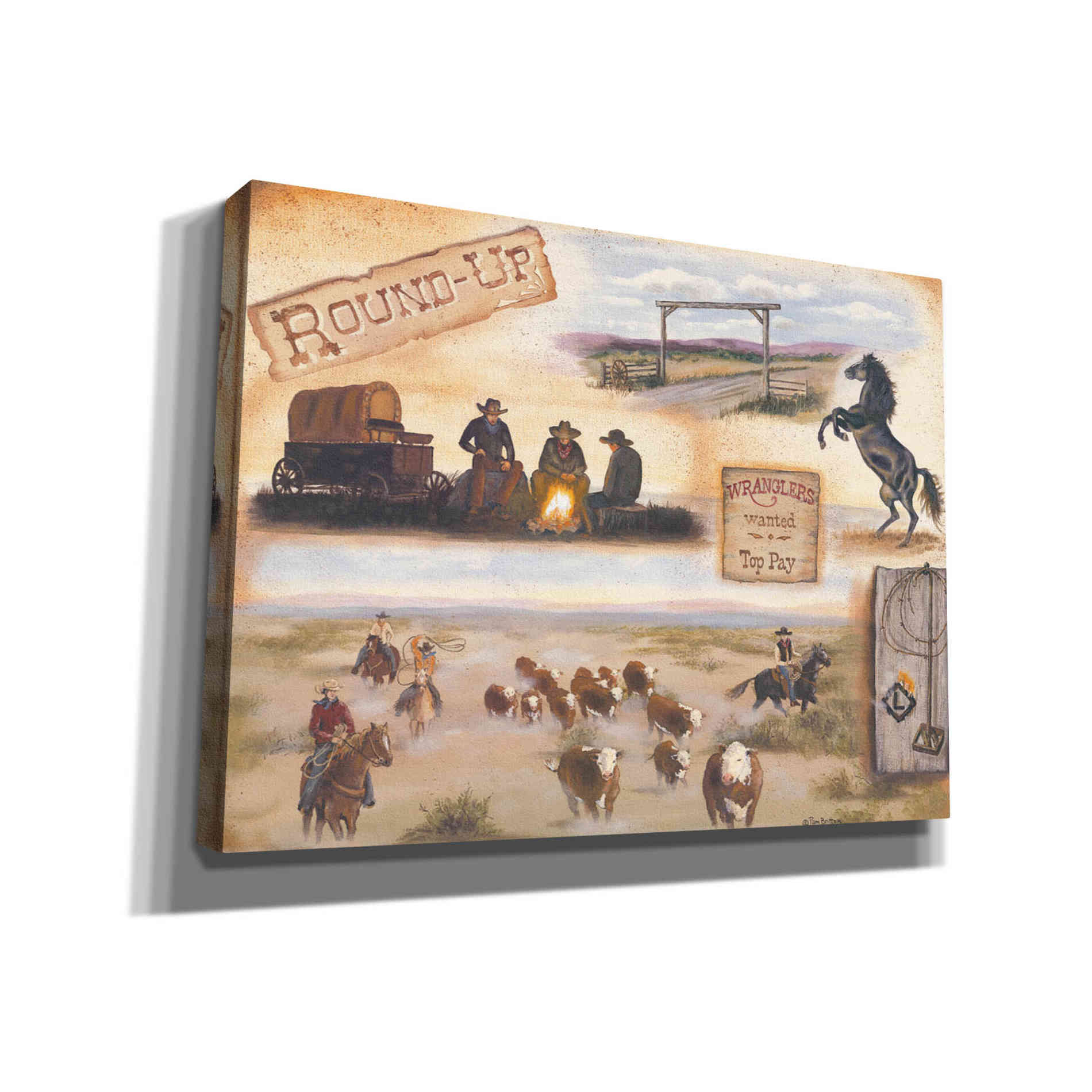 'Western II' by Pam Britton, Canvas Wall Art