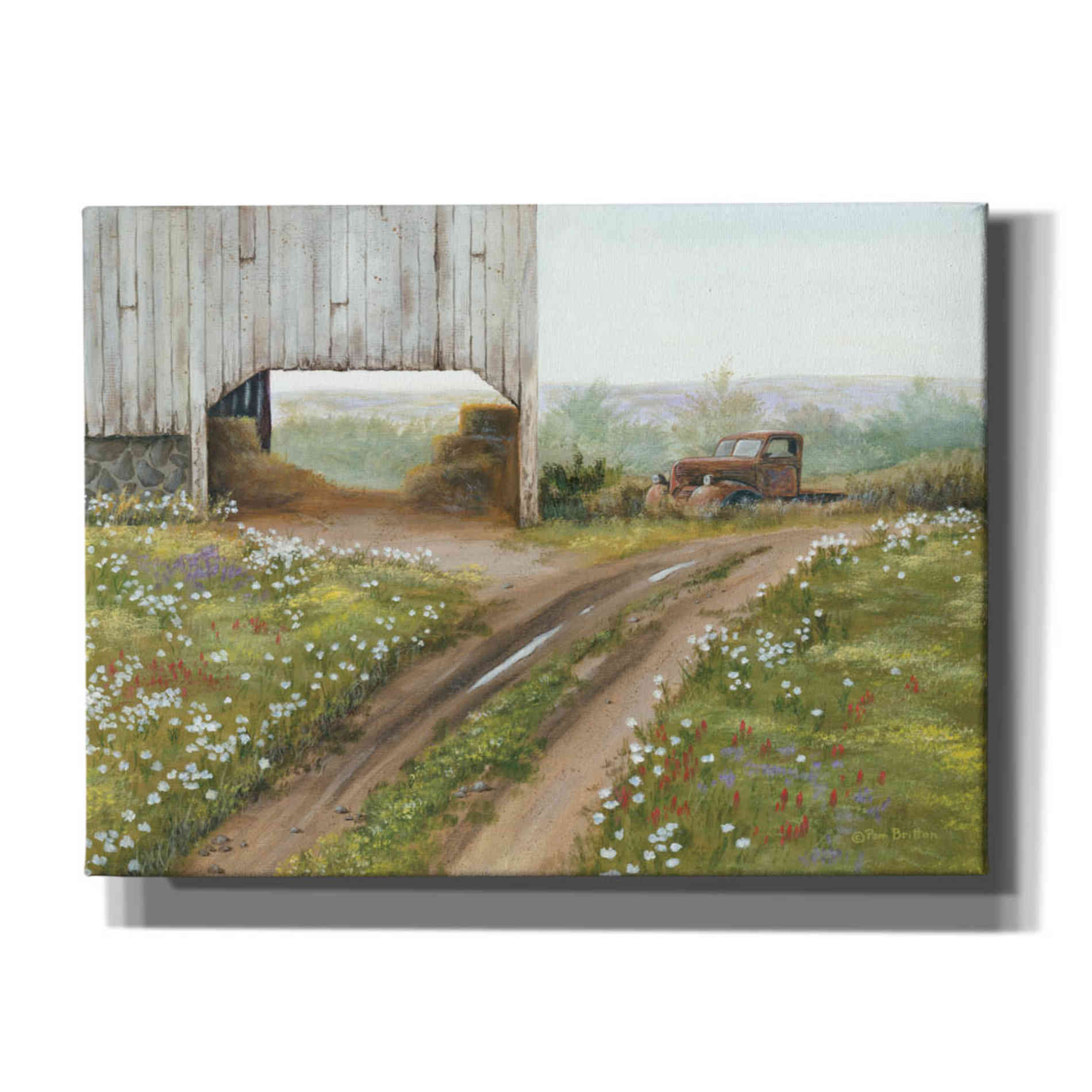 'The Old Flatbed' by Pam Britton, Canvas Wall Art