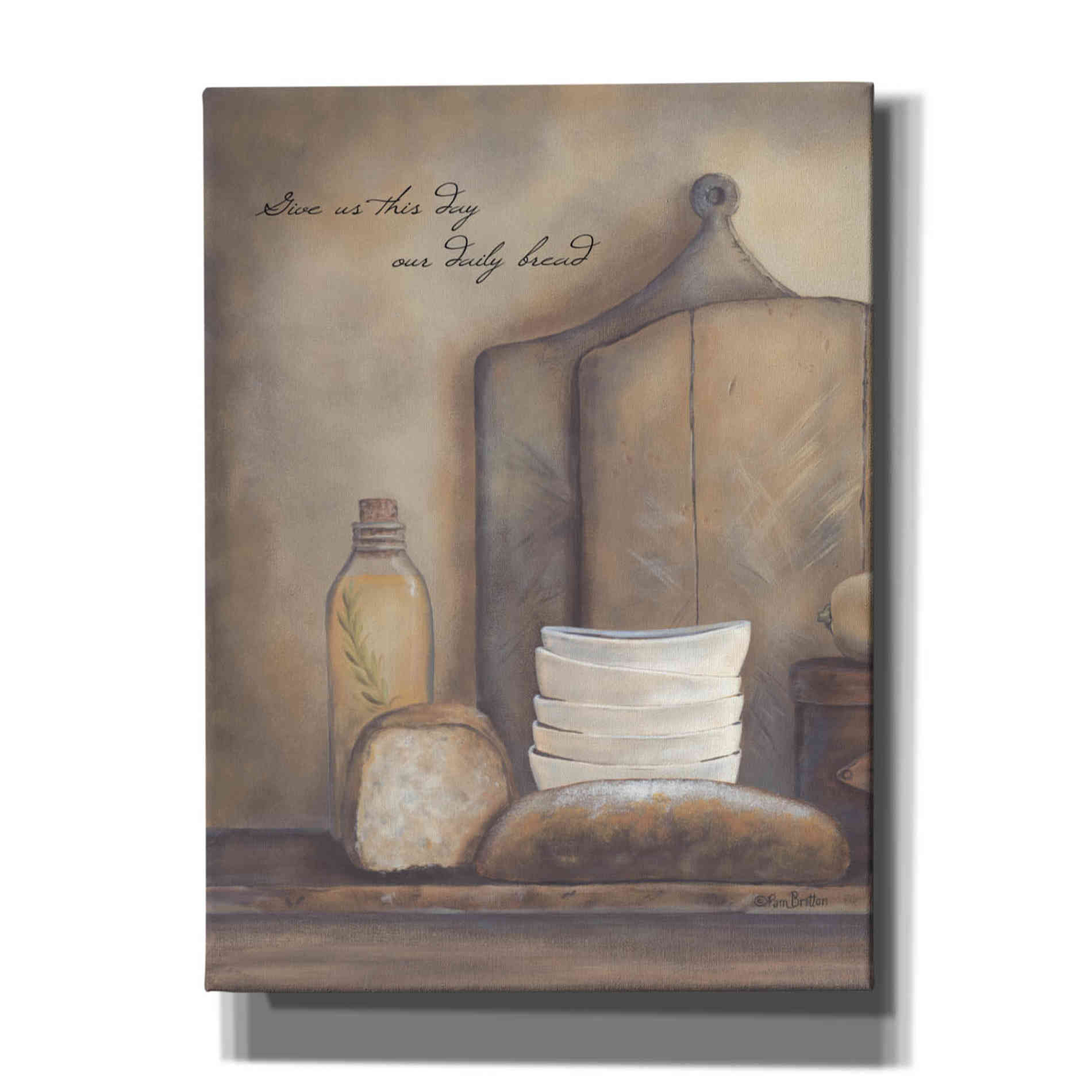 'Give Us This Day Our Daily Bread' by Pam Britton, Canvas Wall Art