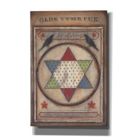 'Olde Tyme Chinese Checkers' by Pam Britton, Canvas Wall Art
