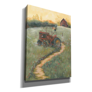 'The Old Tractor' by Pam Britton, Canvas Wall Art