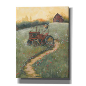 'The Old Tractor' by Pam Britton, Canvas Wall Art