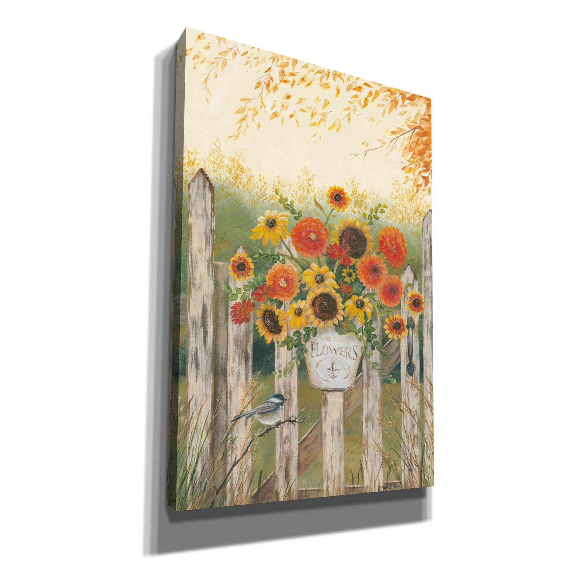 'Autumn Gate' by Pam Britton, Canvas Wall Art