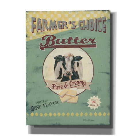 Image of 'Farmer's Choice Butter' by Pam Britton, Canvas Wall Art