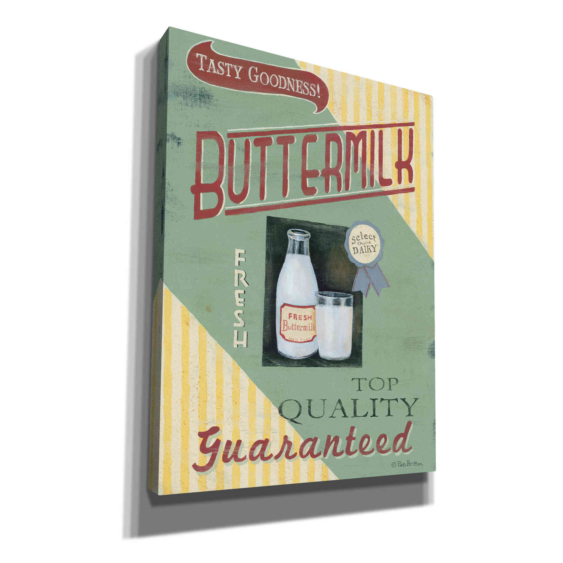 'Buttermilk' by Pam Britton, Canvas Wall Art