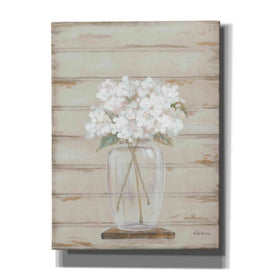 'Hydrangeas in Vase' by Pam Britton, Canvas Wall Art