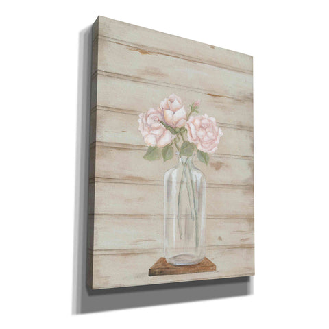 Image of 'Roses in Glass Vase' by Pam Britton, Canvas Wall Art