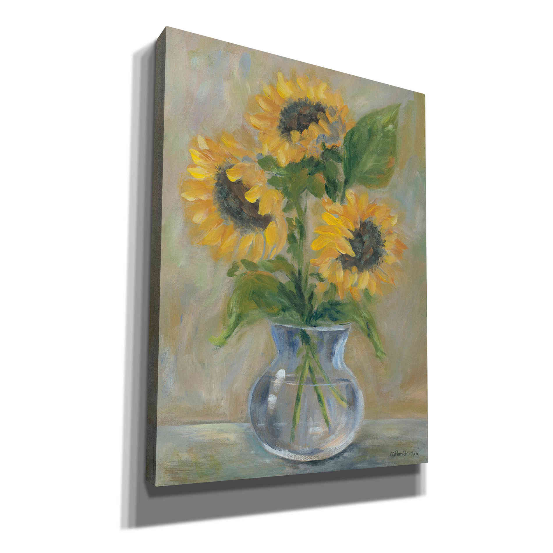 'Sunny Bouquet' by Pam Britton, Canvas Wall Art