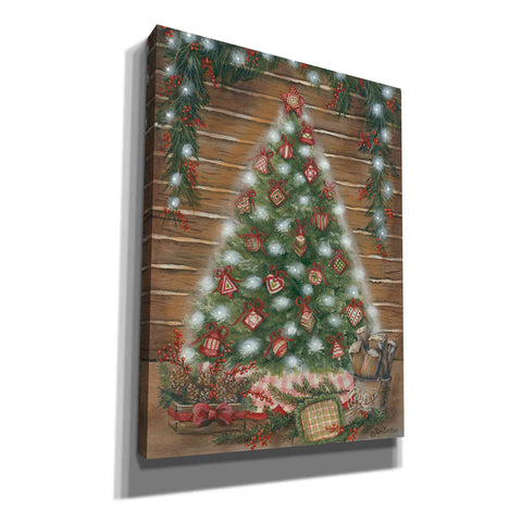 Image of 'A Log Cabin Christmas' by Pam Britton, Canvas Wall Art