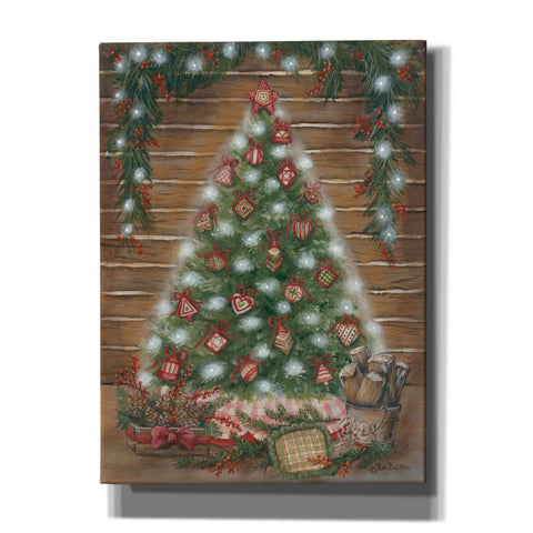 Image of 'A Log Cabin Christmas' by Pam Britton, Canvas Wall Art
