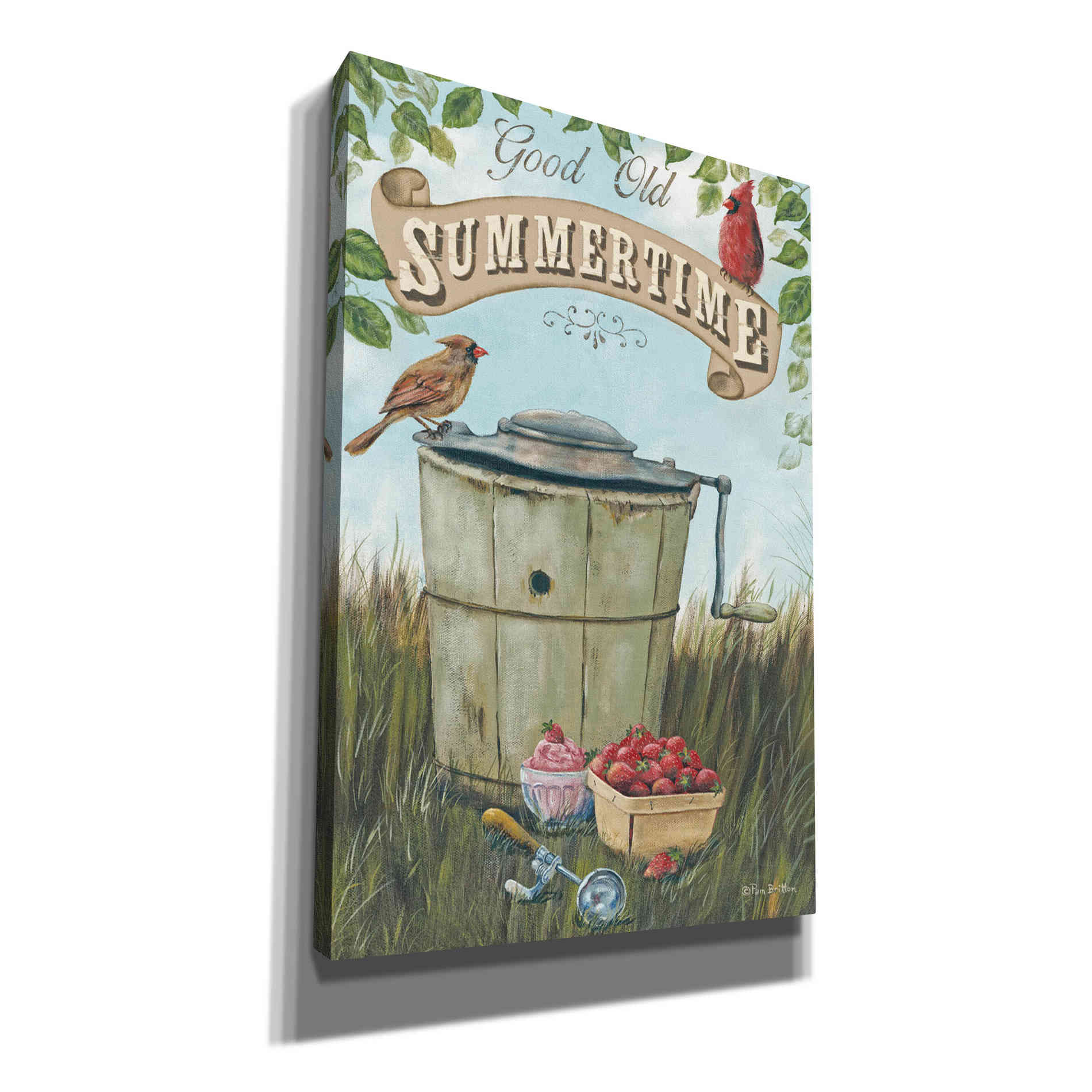 'Summertime' by Pam Britton, Canvas Wall Art